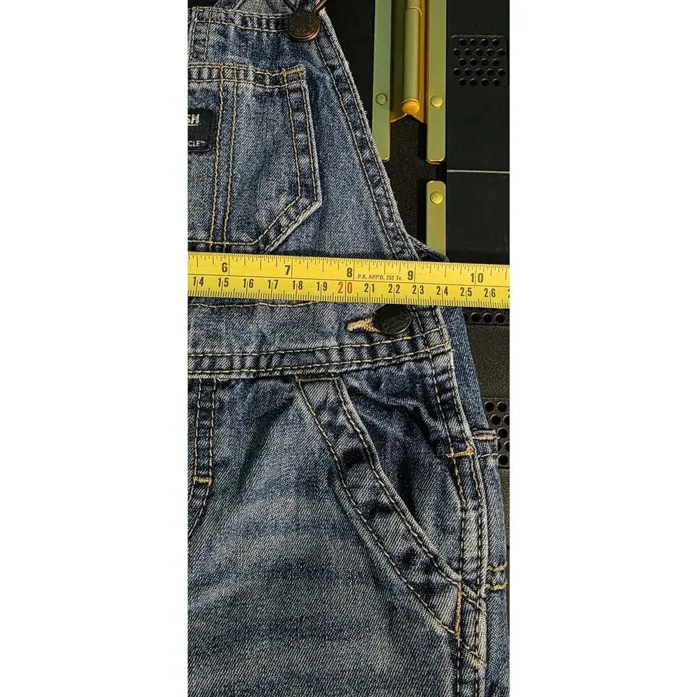 Oshkosh B'Gosh Denim Jeans Bib Overalls Coveralls 12‎ mos Carpenter